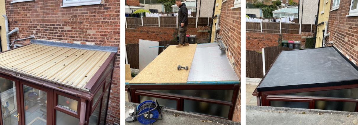 Flat conservatory Roof Rotherham