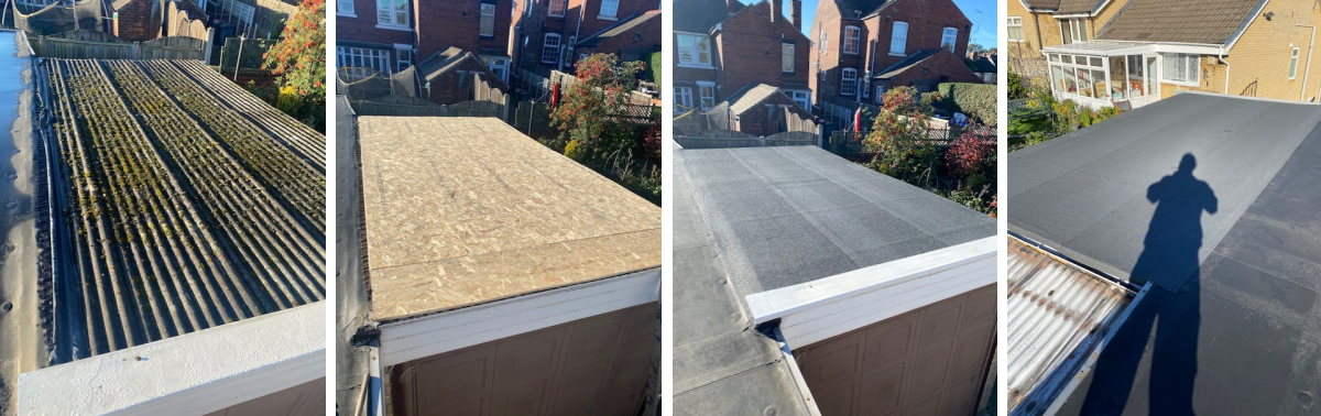 garage roof replace and install Rotherham